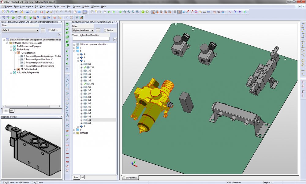 Eplan Fluid Professional: integrated engineering with mechanical system construction